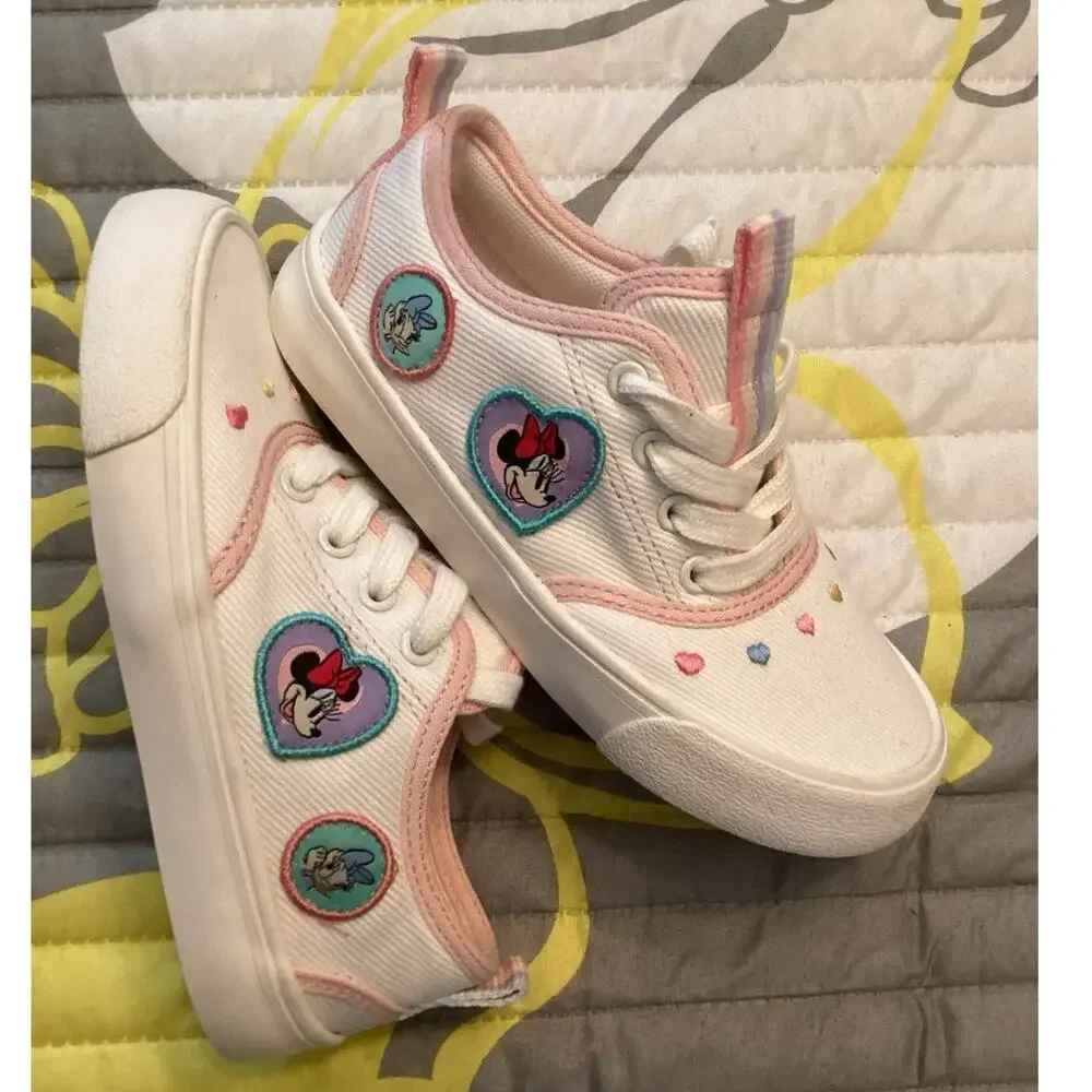 NWOT Zara Kids Minnie & Daisy Disney White Sneakers EU 28 - 11